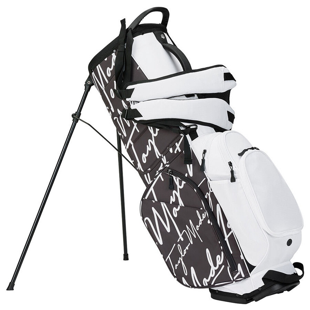 TaylorMade ゴルフバッグ 自立式 白黒 TaylorMade Golf TM25 FlexTech Crossover Stand Bag - Maple Hill Golf